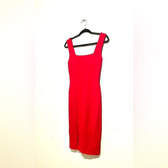 Lulus Chic Red Sleeveless Bodycon Midi Dress Size Small - Picture 7 of 12